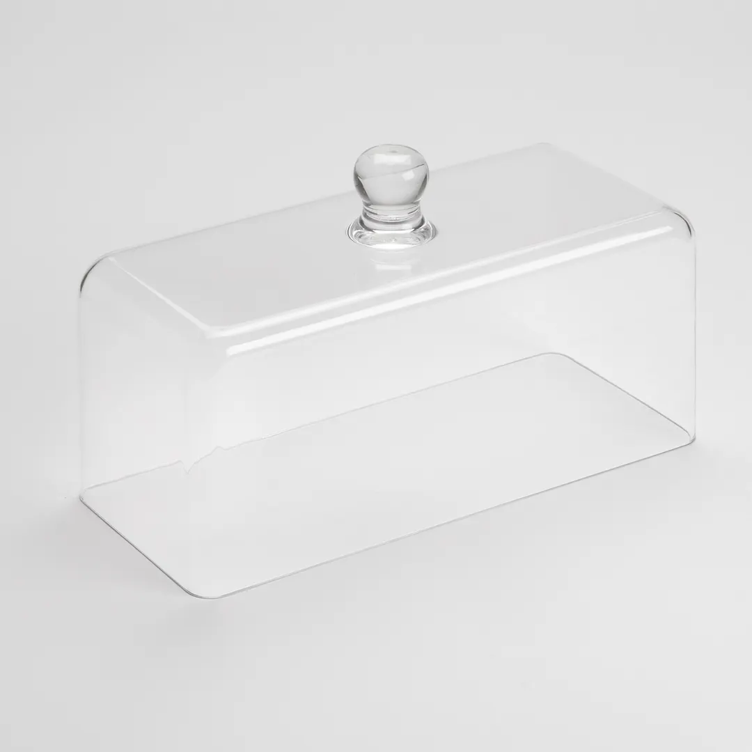 American Metalcraft LFTD135 Rectangular Clear Polycarbonate Acrylic Plate Cover, 13.5" Dome, 12"+ Size