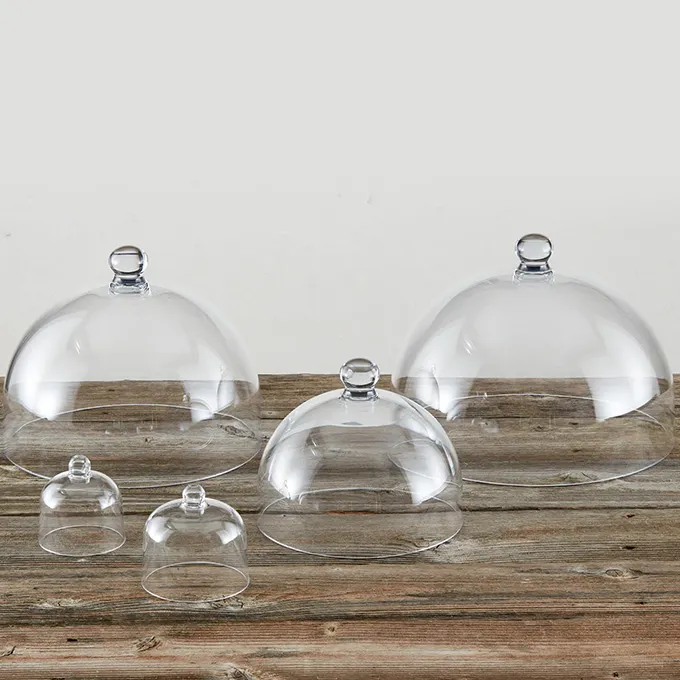 American Metalcraft LFTD4 Dome Cover Cloche, 4-1/8" Diameter Round Clear Polycarbonate Plastic