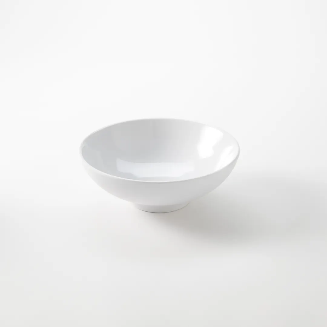 American Metalcraft NBW32 32‑oz White Melamine Round Noodle Bowl, 8.3″ Dia x 3″ H, Dishware for Noodles