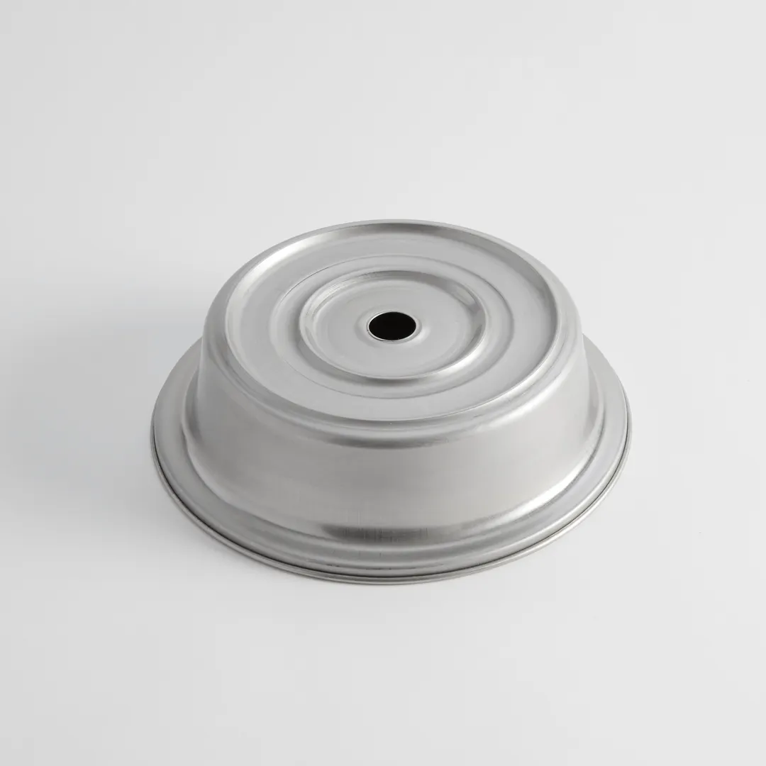 American Metalcraft PC0875S Plate Cover – Stainless, Fits 8‑3⁄8" To 8‑13⁄16" Plates, Stand Finger Hole