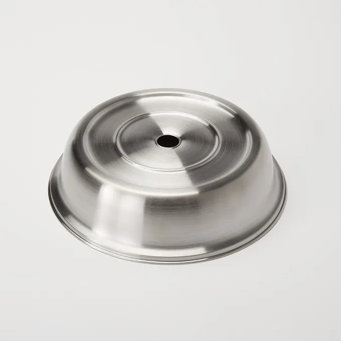 American Metalcraft PC0900S Plate Cover, Silver Steel, 9.45"L x 9.4"W x 2.3"H, Fits 9" Plates