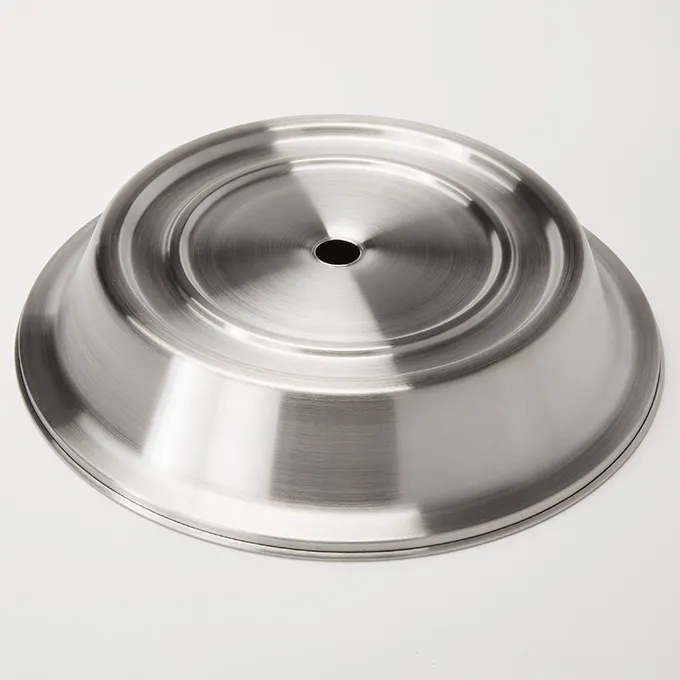 American Metalcraft PC1244R Plate Cover, 12.8" L x 12.8" W, Fits 12-3/16"-12-7/16" Plates, Steel Silver
