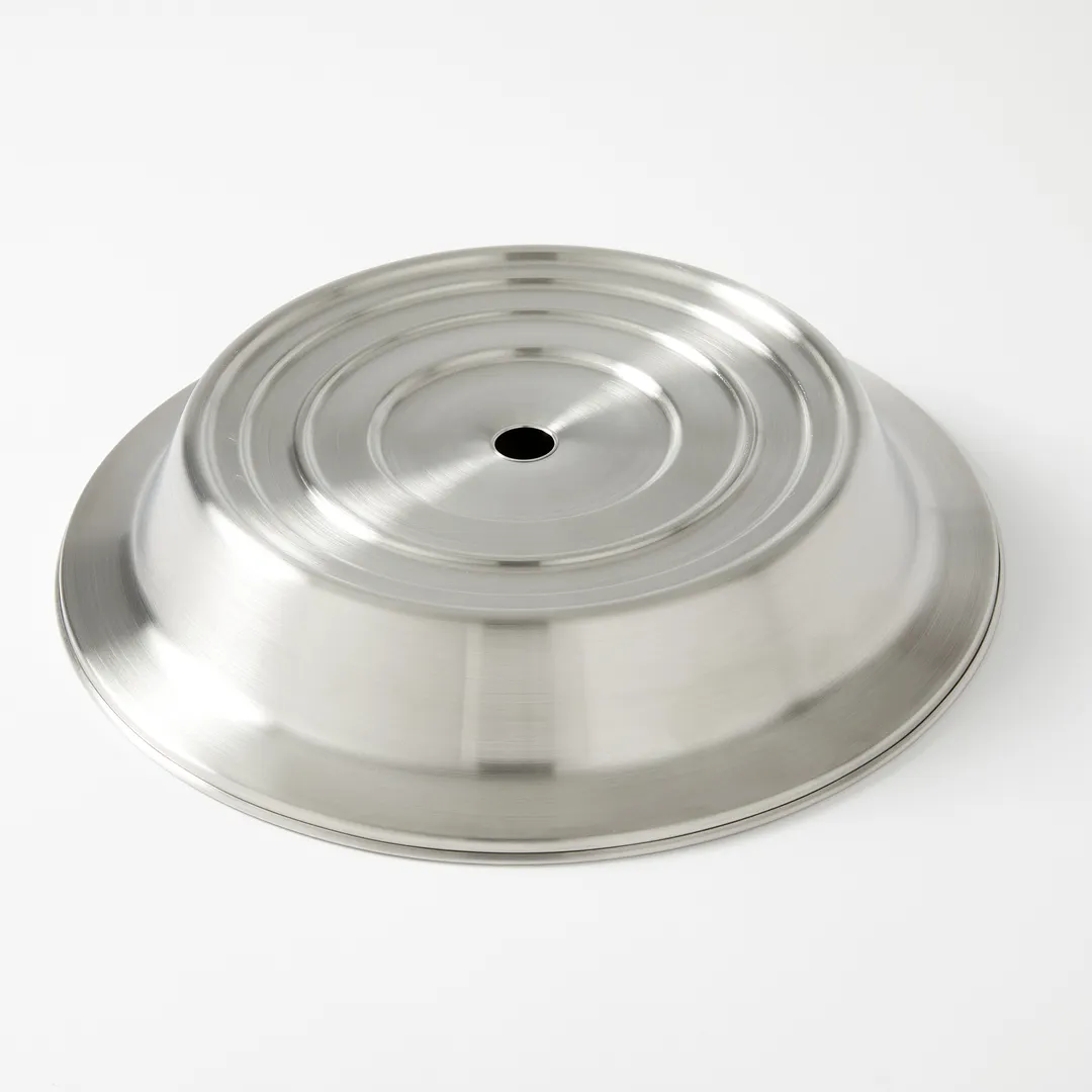 American Metalcraft PC1300S Plate Cover - 13.25" 2.4" H Stainless Silver Fits 12-5/8"‑13" Plates Strap
