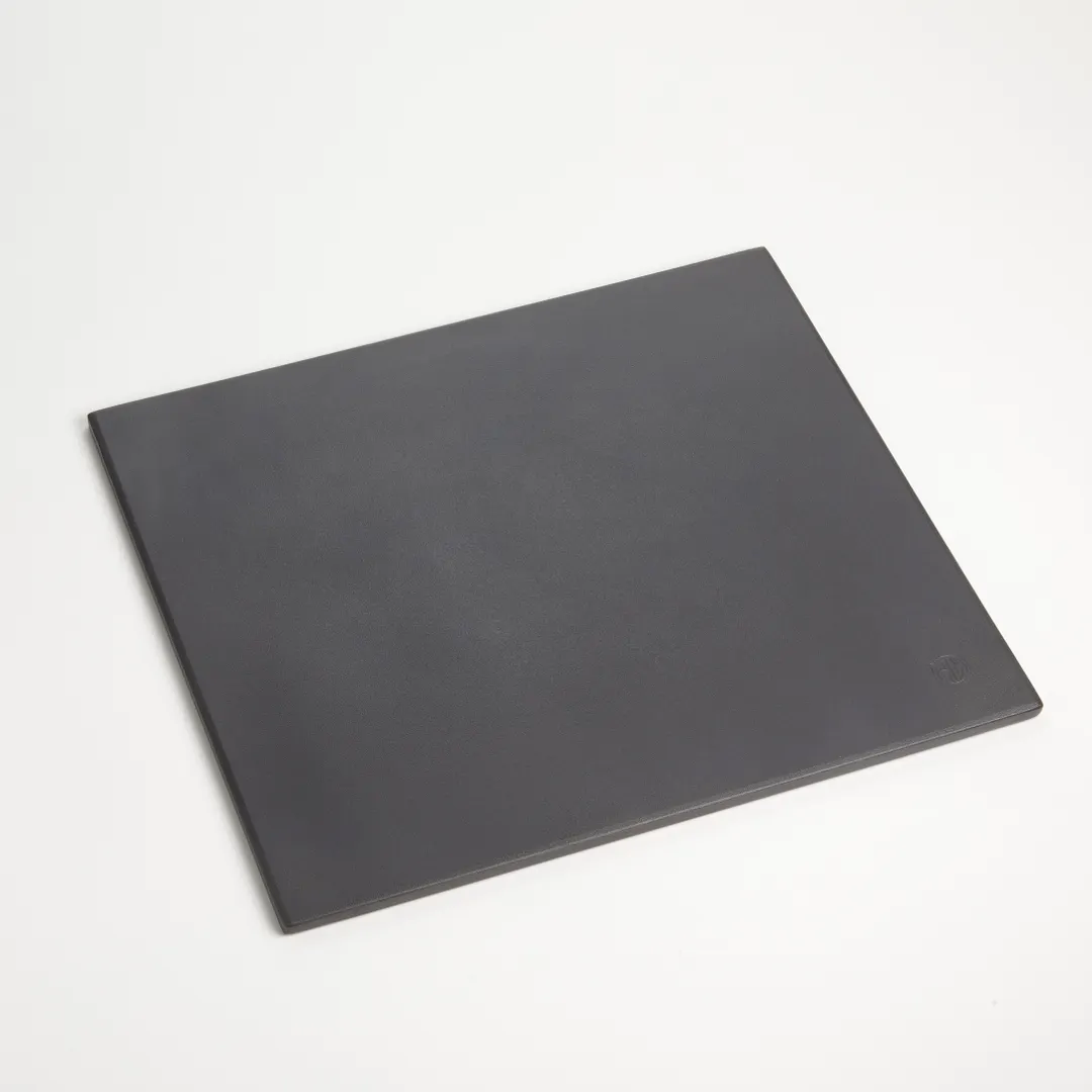 American Metalcraft PSB1416 Rectangular Black 16" Pizza Stone with Nera Nano Enamel Finish