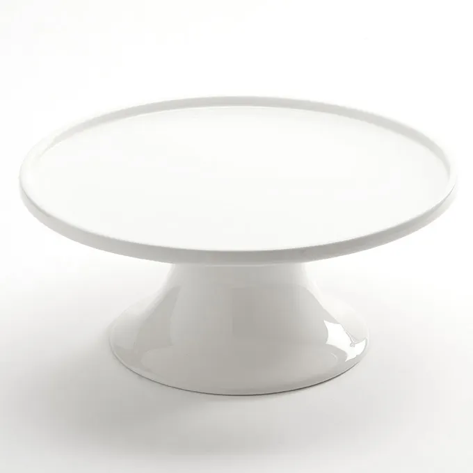 American Metalcraft PSP12 Serving Stand, 12" Diameter x 5-1/4" Height, Round Porcelain White Risers