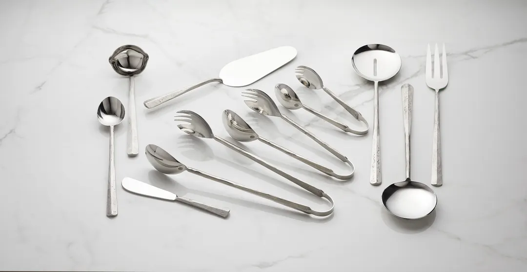 American Metalcraft SHFF12 Cold Meat Fork, Hand‑Forged Stainless Steel, 12" Length, Amano Buffetware