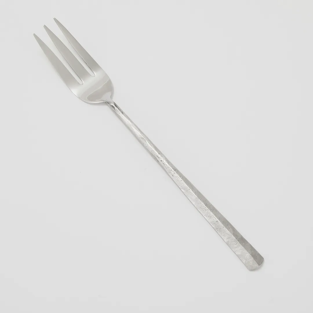 American Metalcraft SHFF12 Cold Meat Fork, Hand‑Forged Stainless Steel, 12" Length, Amano Buffetware