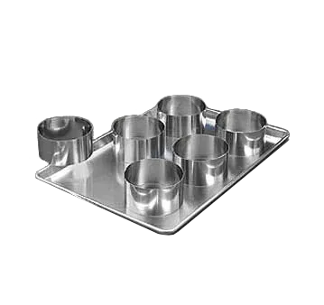 American Metalcraft SR6063 Pastry Ring – 6" ID x 3" Deep, 20G Steel, 4"‑6" Cut