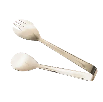 American Metalcraft SS782 - 8" Stainless Steel Salad and Pastry Serving Tongs