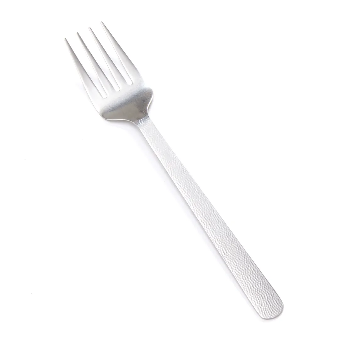 American Metalcraft SVHF - Cold Meat Serving Fork, 13" Hammered Vintage Stainless Steel
