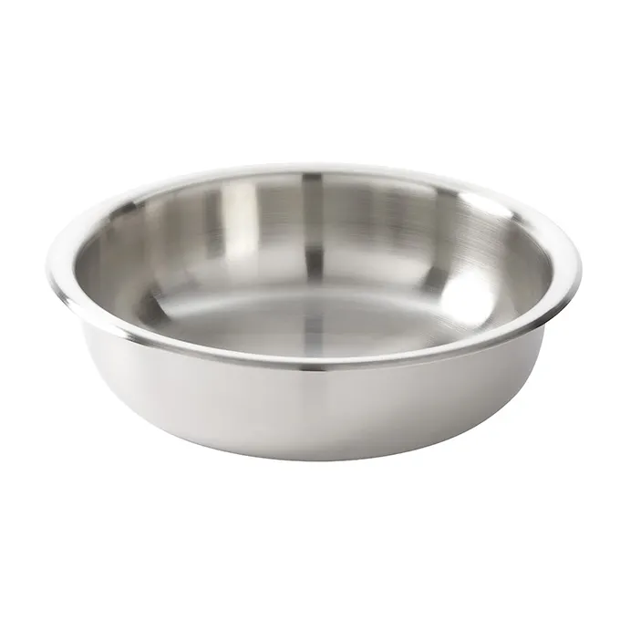 American Metalcraft SYNFP14 - 6 Quart Round Stainless Steel Food Pan, 3" Deep, Synergy Round Chafers