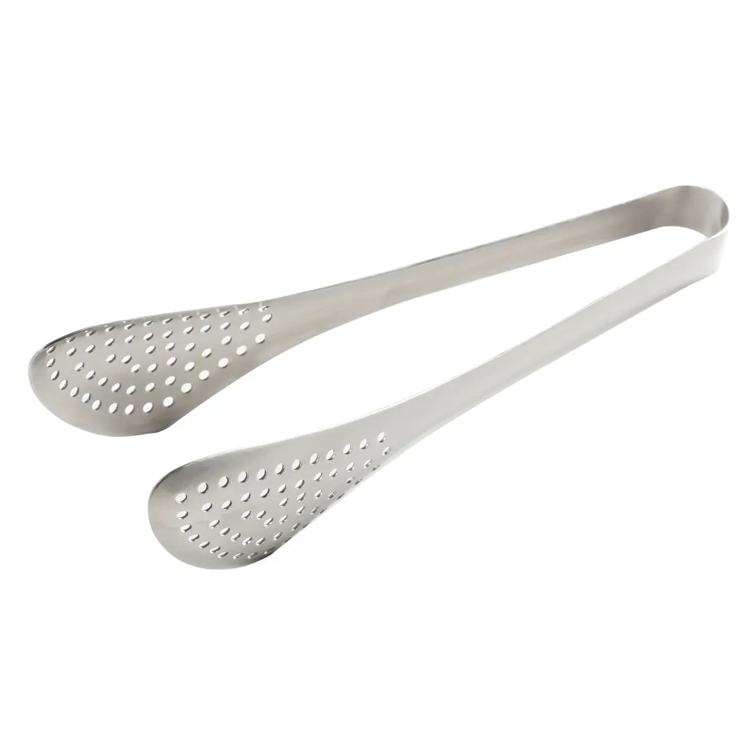 American Metalcraft TGP8 Serving Tongs, 8.5" x 2.5" x 2.5" Perforated Stainless Steel, Satin Finish
