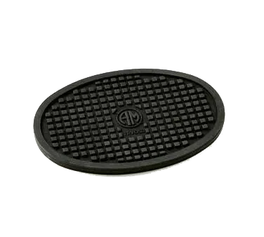 American Metalcraft TRVO53 Silicone Oval Trivet 5.5" L x 3.75" W x 0.25" H Black Heat Slip Resistant
