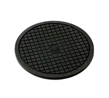 American Metalcraft TRVR675 6-3/4" Round Silicone Trivet, Black, Heat-Scratch & Slip-Resistant