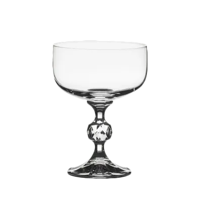 Steelite 4729K270 - Champagne Saucer, 6.75 Oz, 3.625" x 4.875" Lead‑Free Crystal, Stem - 1 Dozen