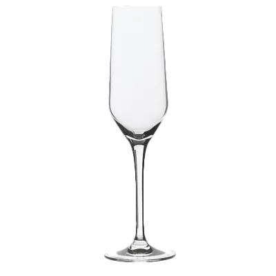 Steelite 4800R204 Champagne Flute, 7.5 oz / 2.875"×10.0" Glass, Stem, Non-Tempered - 1 Dozen