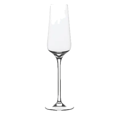Steelite 4801R213 Champagne Flute, 8 Oz, 3.125" x 10.5", Glass, Stem Base, Rim Treatment - 1 Dozen