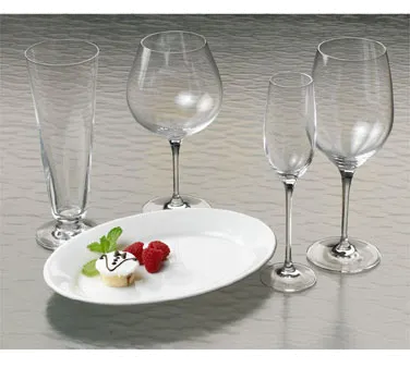 Steelite 4804R236 Pilsner Glass, 13 Oz (3.125" x 8.0"), Stemmed Footed, Rona Finish – 1 Dozen