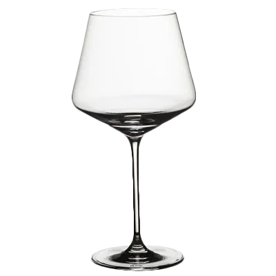 Steelite 4818R373 - Burgundy Stemmed Wine Glass, 4.5" x 9", 24.75 oz, Rona Rim, Wine - 1 Dozen