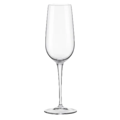 Steelite 49121Q122 - Champagne Flute, 6 Oz, 2.5" x 8.25" Stem Base, Non‑Tempered Glass - 1 Dozen