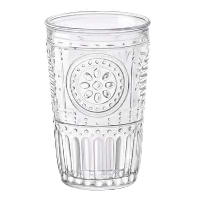Steelite 49123Q079 Water Tumbler, 11.5 Oz, 3.0" x 4.75" Glass, Romantic Finish - 6/Case