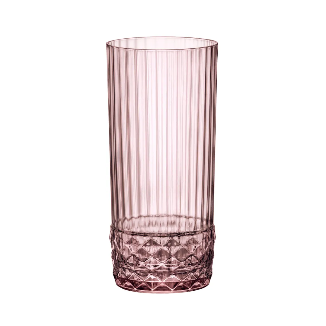 Steelite 49213Q946 Cooler Glass, 16.5 oz Stemless, 3.0" x 6.25" Lilac Rose, Non-Tempered - 1 Dozen