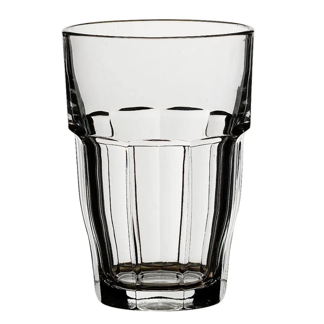 Steelite 4939Q330 - 16 Oz Stemless Cooler Glass, 3.5" x 5.125" Size, Fully Tempered Glass, 1 Dozen