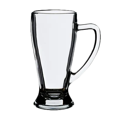 Steelite 4963Q557 Beer Mug Stein, 17-20 Oz, Stemless Base, Glass, Non-Tempered 3.5" x 7.125" -6/Case