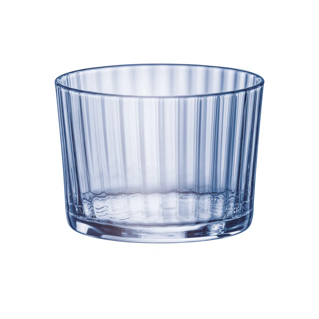 Steelite 499101Q016 - Mini Tumbler Glass, 7.0 oz Capacity, 3.25" W x 2.375" H, Sapphire Blue Glass, 1 Dozen