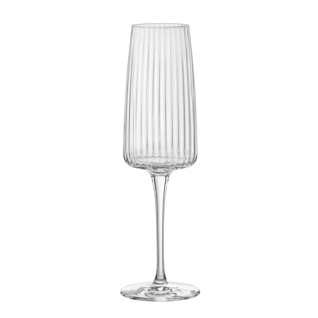 Steelite 49910Q744 - Champagne Flute Glass, 8.5 oz, 1.875" x 9.0" Soda Lime, Exclusiva - 1 Dozen