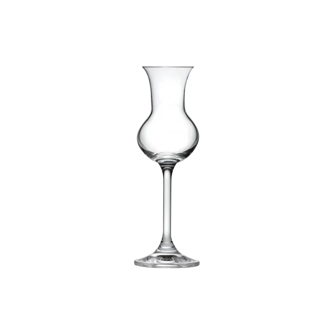 Steelite 668RCR348 - RCR Crystal Grappa Glass, 3.5 oz (2.25" x 6.5"), Crystalline Finish - 24/Case