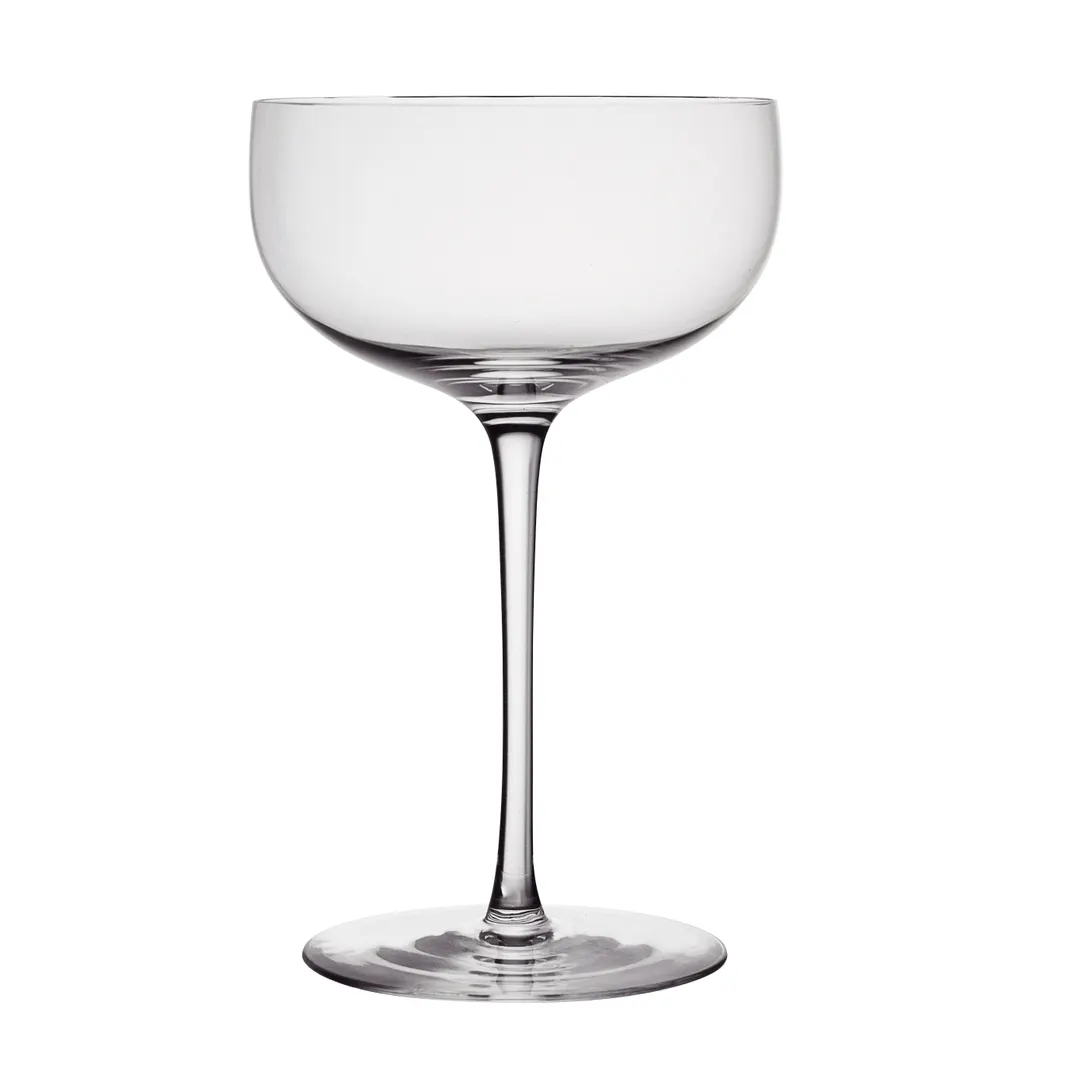 Steelite 83000WE212 Champagne Coupe, Saucer, 5 oz, 3.375" x 5.625" Glass, Non-Tempered – 1 Dozen