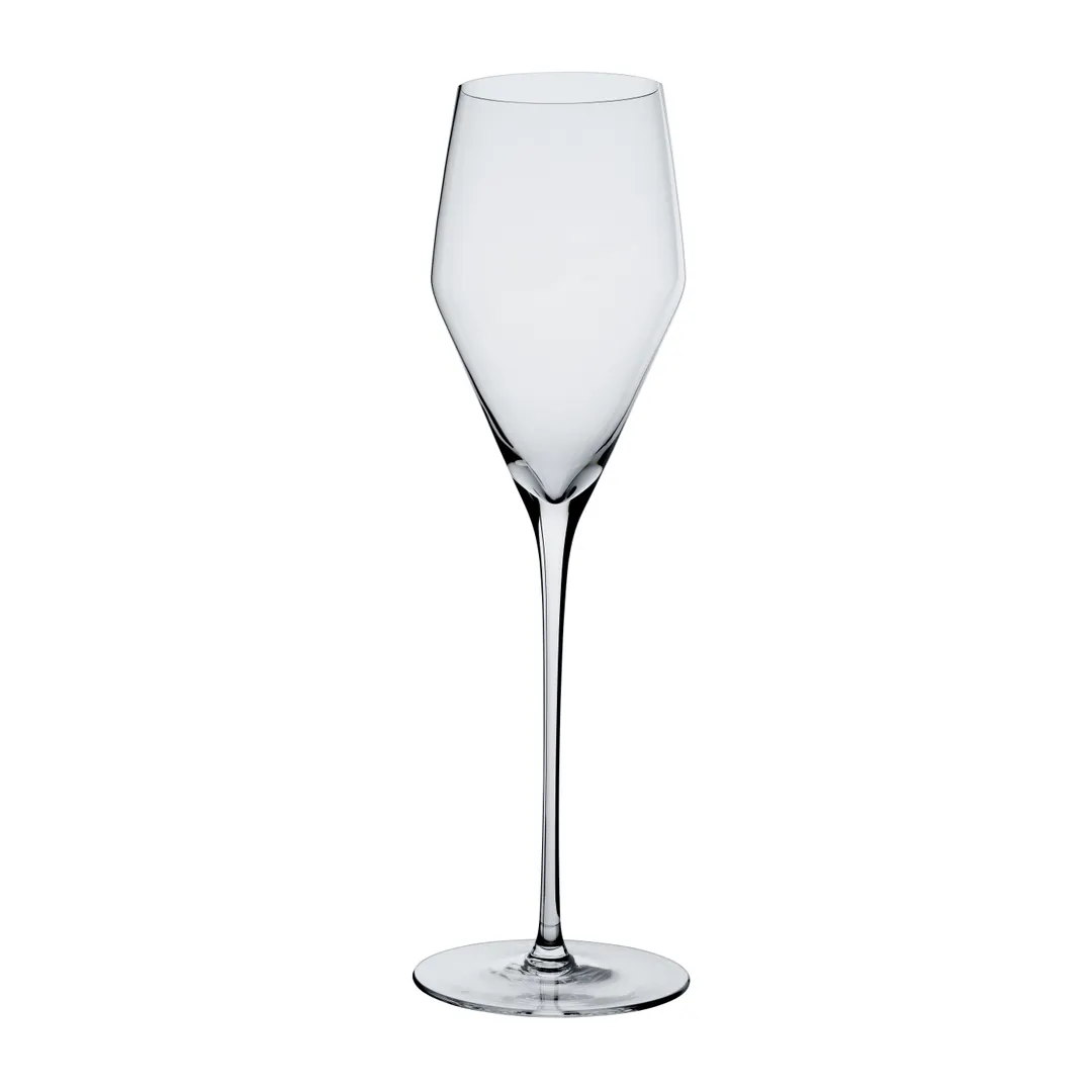 Steelite 83000WE746 Champagne Flute, 8.25 oz, 3.0" x 9.5" Stem, Non‑Tempered Glass - 1 Dozen