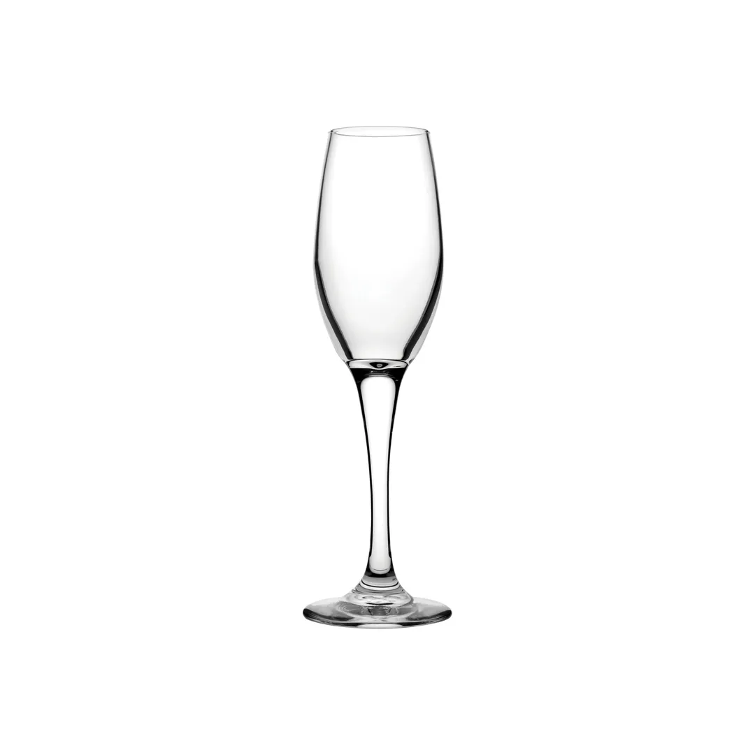 Steelite P440041 Flute Champagne Glass, 6 Oz Clear Non‑Tempered Glass, 8½" H, - 1 Dozen