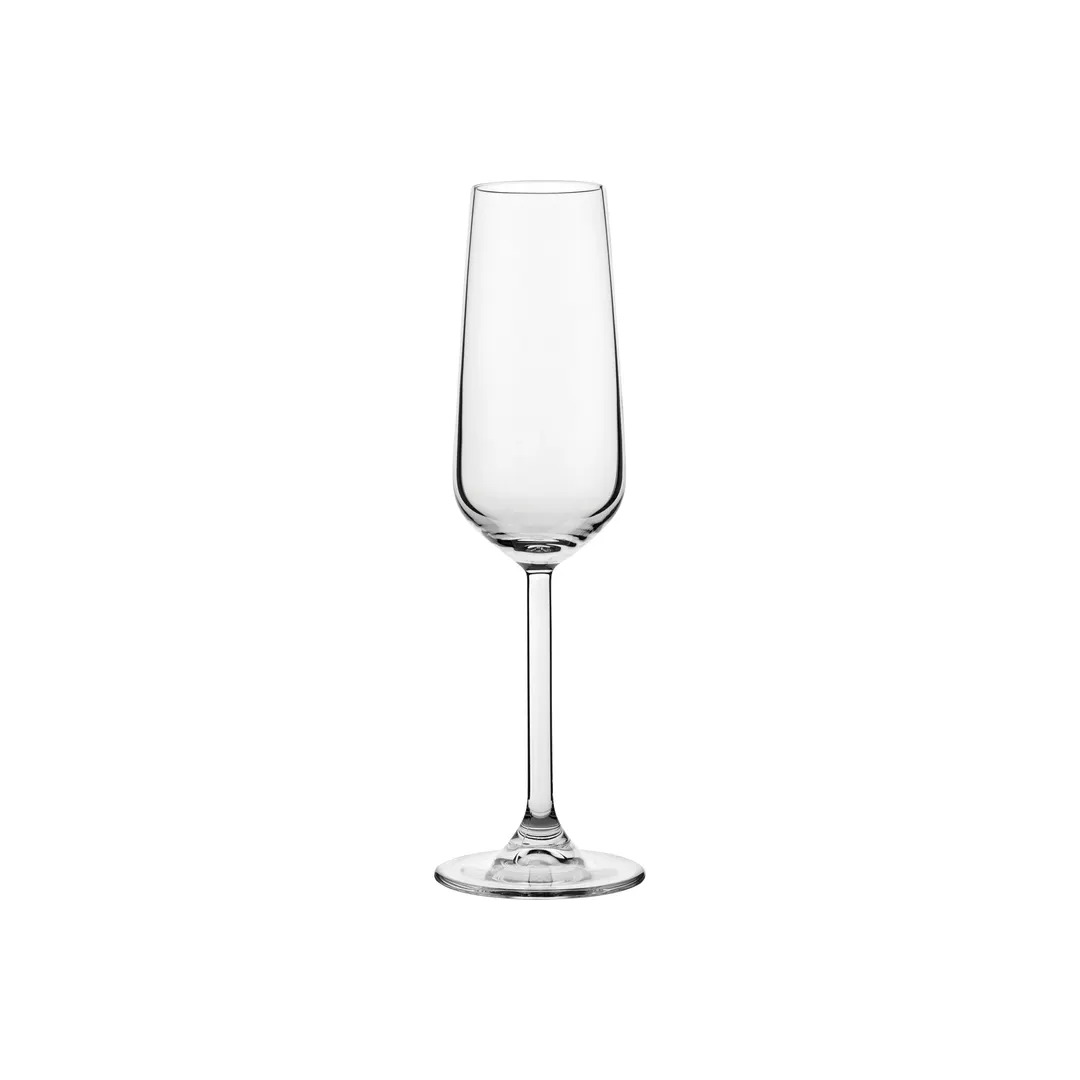 Steelite P440079 Champagne Glass, 6.75 Oz Clear Non‑Tempered, 9"H 2‑3/4"M 1‑3/4"T 2‑3/4"B - 6/Case