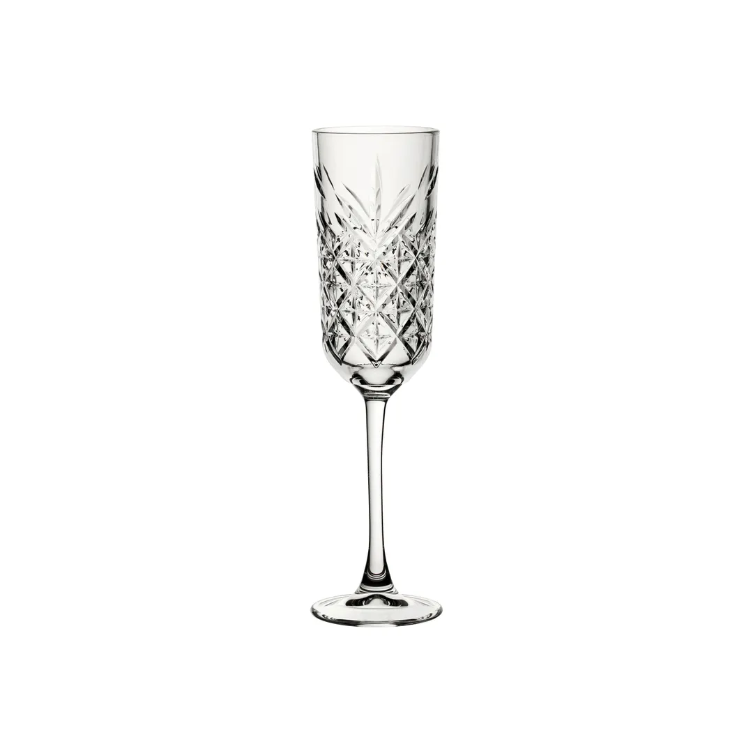 Steelite P440356 Flute Wine Glass, 6 oz, 8-7/8" H x 2-1/2" M, Clear Glass, Non‑Tempered - 1 Dozen