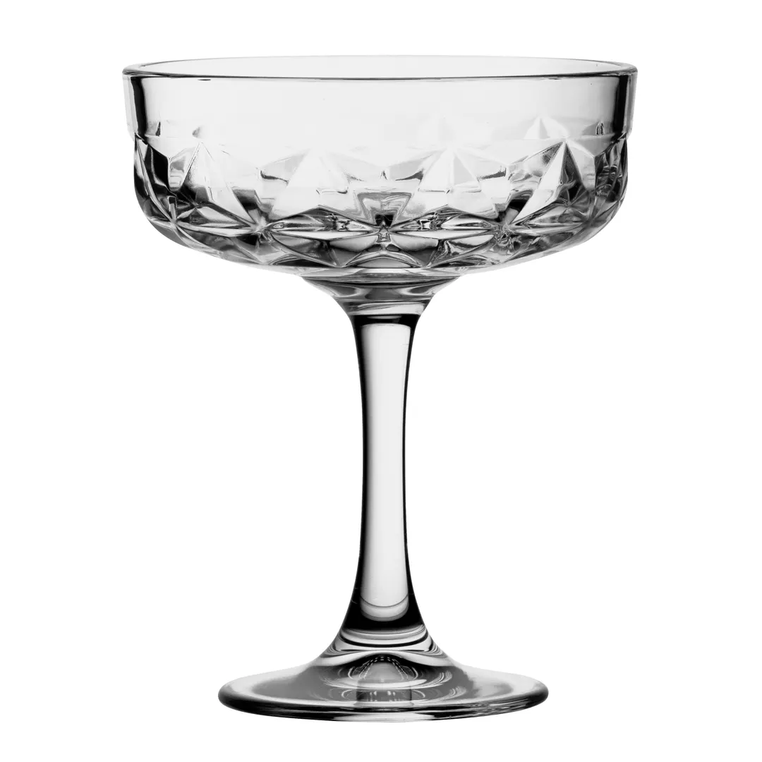 Steelite P440454 - 8 oz Sparkling Wine Coupe, H 5.25" W 4.25" B 2.75", Soda Lime, Pasabahce, 1 Dozen