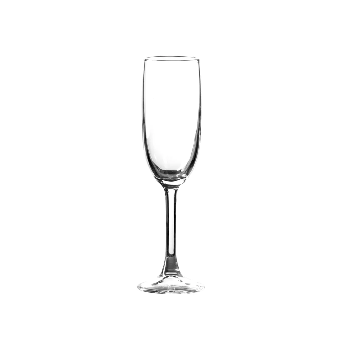 Steelite P44819 Flute Glass, 5 1/4 Oz Glass, 7-3/4" H, 2-3/8" Mouth, Non‑Tempered - 1 Dozen