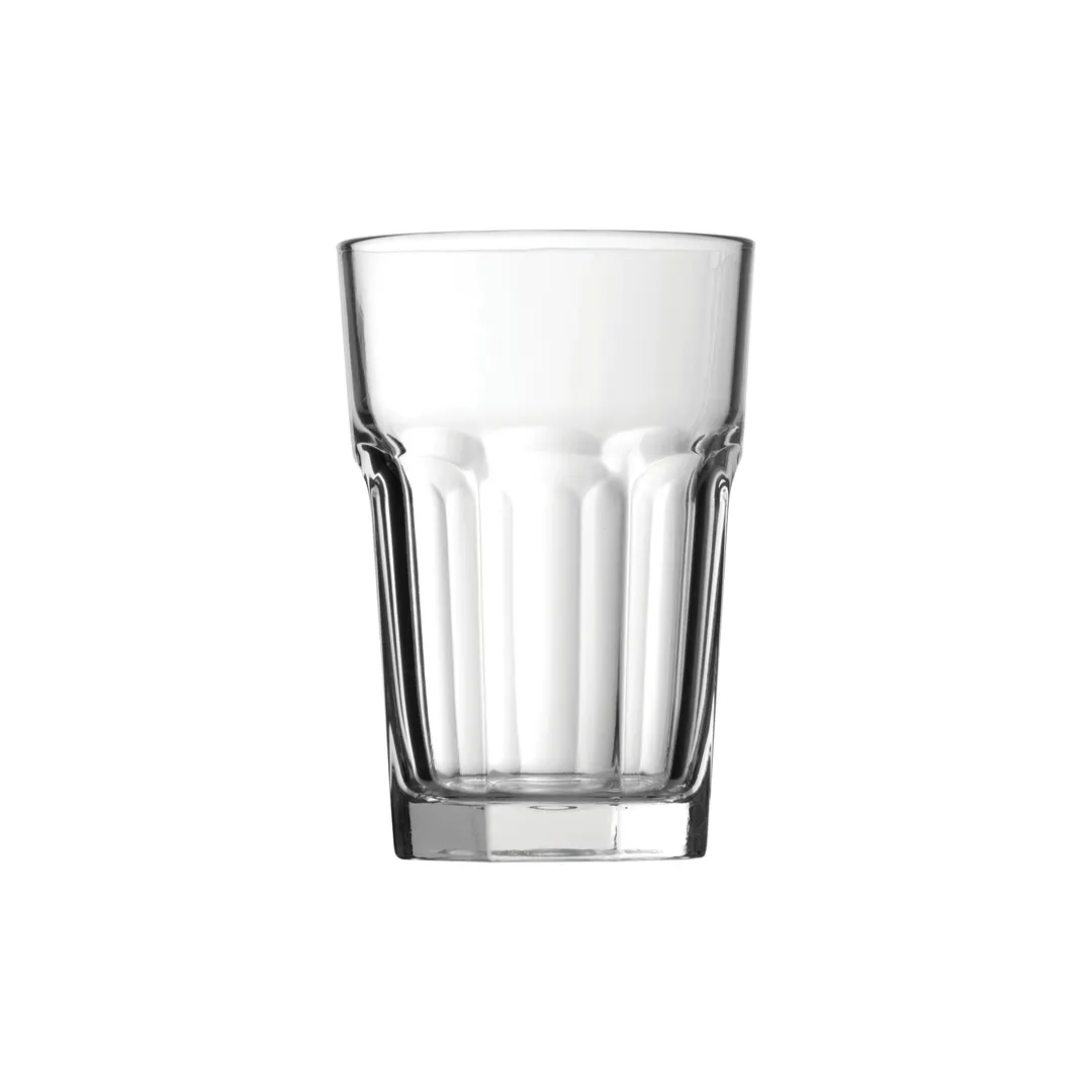 Steelite P52708 - 12 Oz Tempered Glass Tumbler, 4-3/4" H x 3-1/4" M x 2-1/2" B, Soda-Lime, 1 Dozen