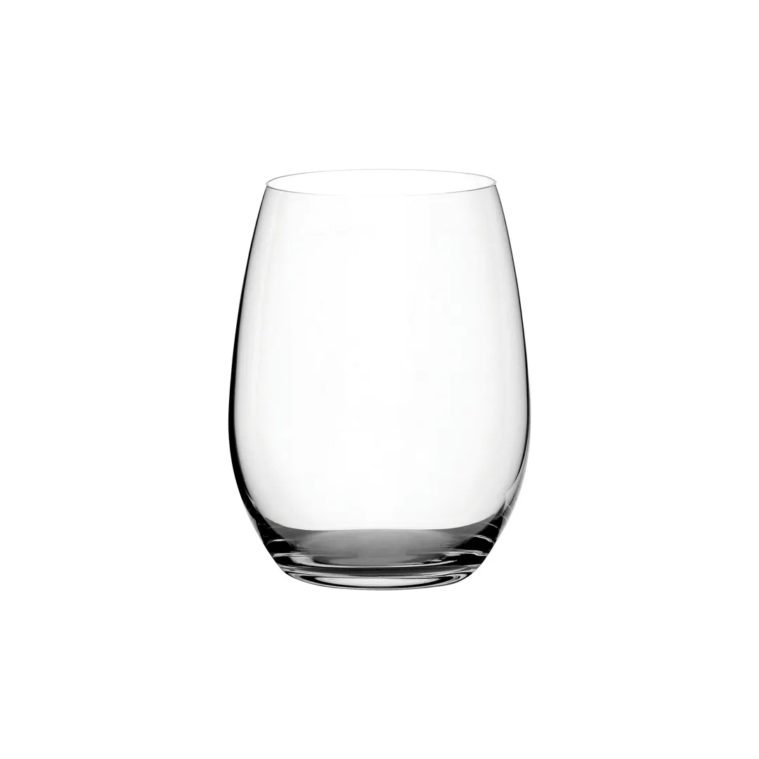 Steelite P64025 Stemless Red Wine Glass, 21 oz Clear, Height 4-3/4" Mouth 2-7/8", 1 Dozen