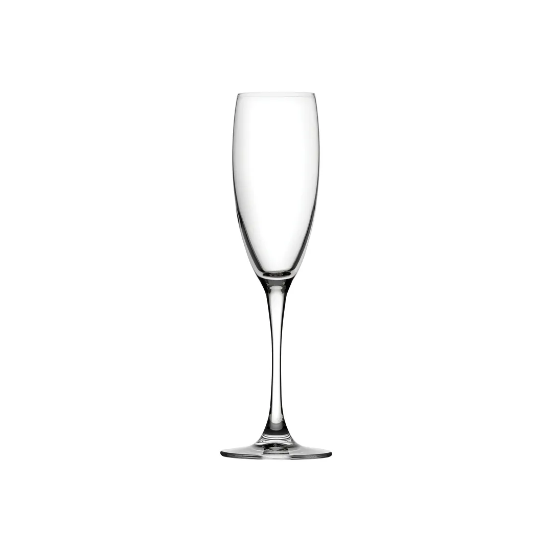 Steelite P67076 - 5.75 oz Clear Lead‑Free Crystal Flute, 9"H x 2-3/4"M x 2"T, Non‑Tempered - 1 Dozen