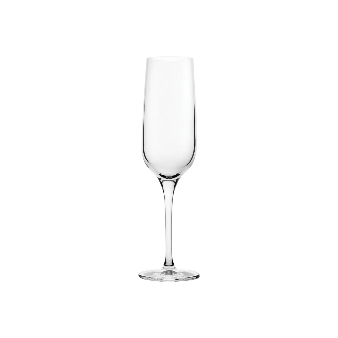 Steelite P67094 - 7 oz Flute Wine Glass, Crystal, 8‑3/4" H x 2‑1/2" Dia, Non‑Tempered, 1 Dozen