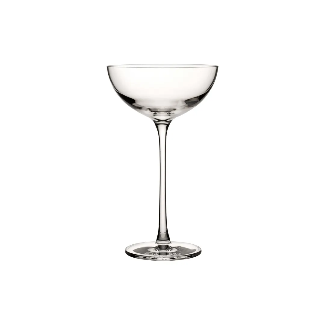 Steelite P67104 - Clear Crystal Coupe Glass, 7 Oz, 6-3/4" H x 4" M, Non-Tempered - 1 Dozen