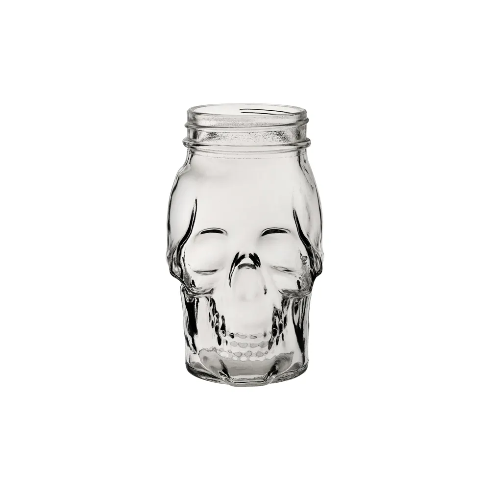 Steelite UR98007 - 17.5 oz Clear Soda Lime Glass Jar, Non‑Tempered, 5‑3/4" H x 5‑3/4" M, - 1 Dozen