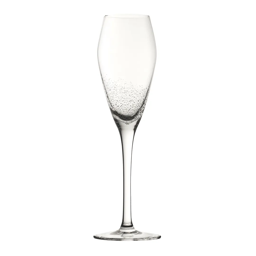 Steelite UR98027 - Flute Wine Glass, 7 oz, Height 9.25" Stem, Clear Soda Lime Utopia Glass - 6/Case