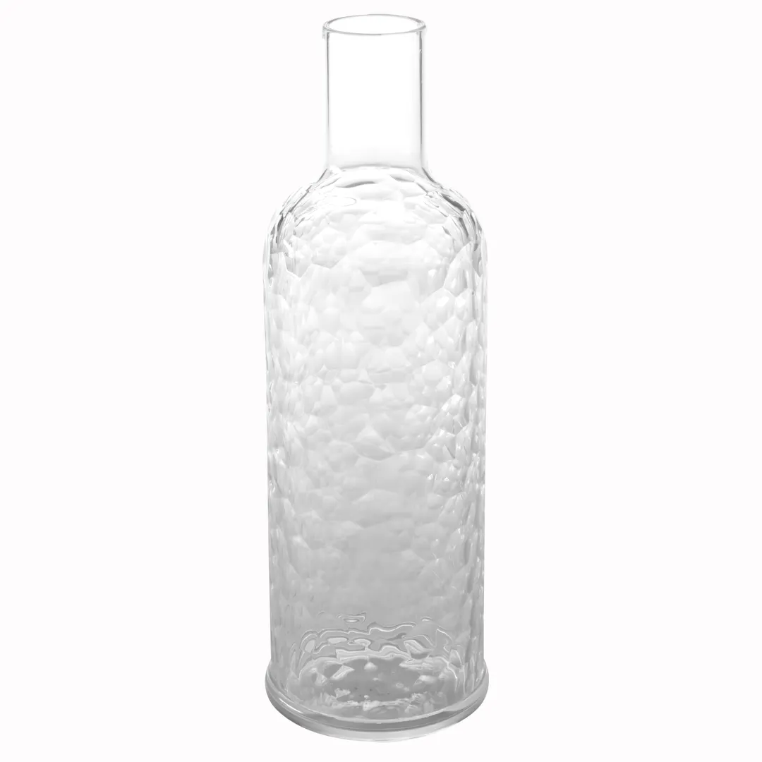 American Metalcraft WB34 Clear Pebbled Plastic Water Bottle, 34 oz, 3‑1/2″ Dia x 11‑1/4″ H – Wash Only