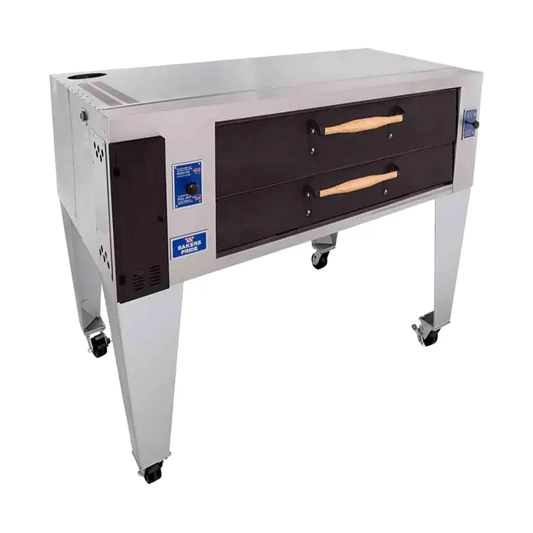 Bakers Pride Y-800BL-DSP 84" Gas Pizza Deck Oven, Single Deck