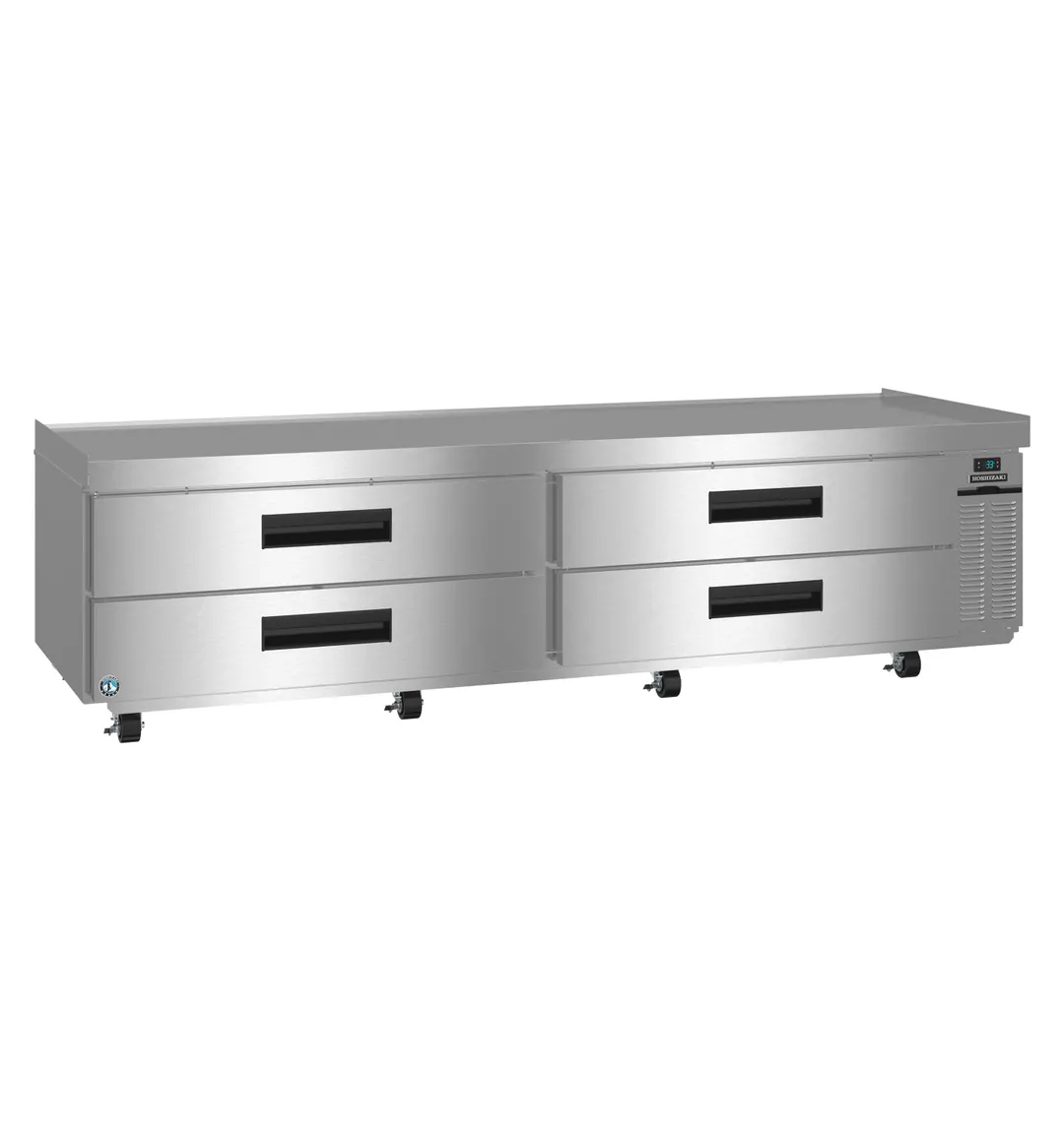 Hoshizaki CR98B 98" 4 Drawers Refrigerated Chef Base, Stainless Steel Top, 1/5 HP, ENERGY STAR®, R290