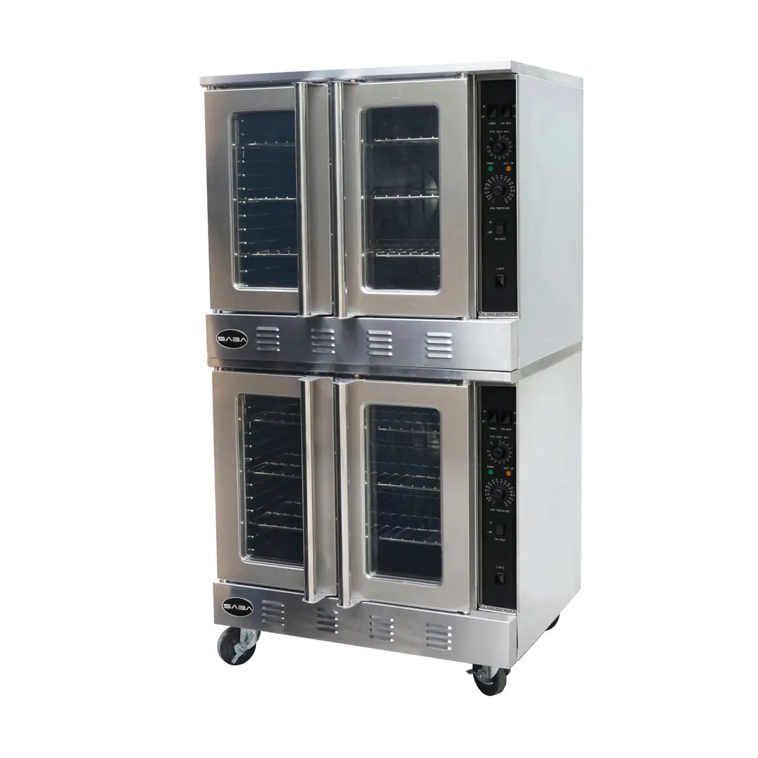 Saba GCO613P 38" Single Deck LP Gas Convection Oven, 5-Pan Capacity, Bakery Depth, 54.000 BTU