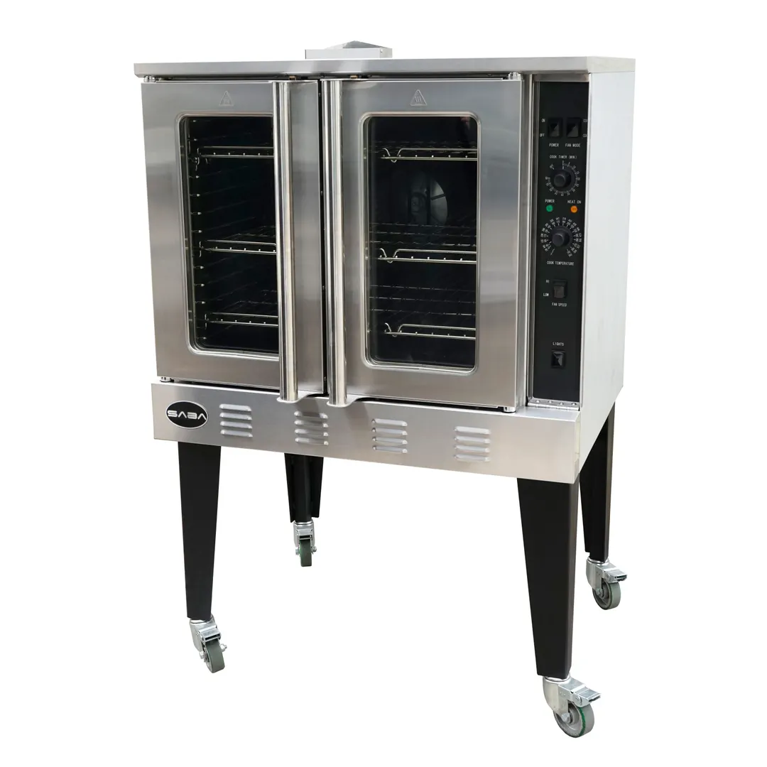 Saba GCO613P 38" Single Deck LP Gas Convection Oven, 5-Pan Capacity, Bakery Depth, 54.000 BTU